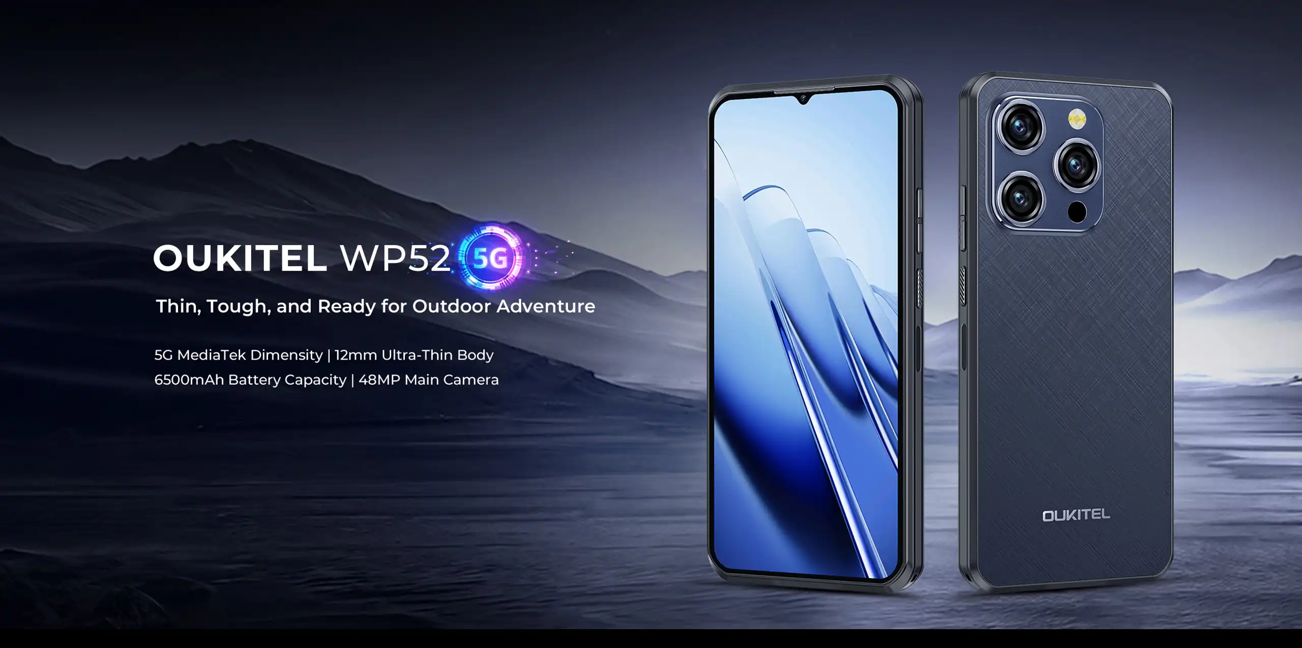 טלפון סלולרי Oukitel WP52 256GB 4GB RAM משוריין עם סוללה חזקה 6500mAh | יבואן רשמי – תמונה 6