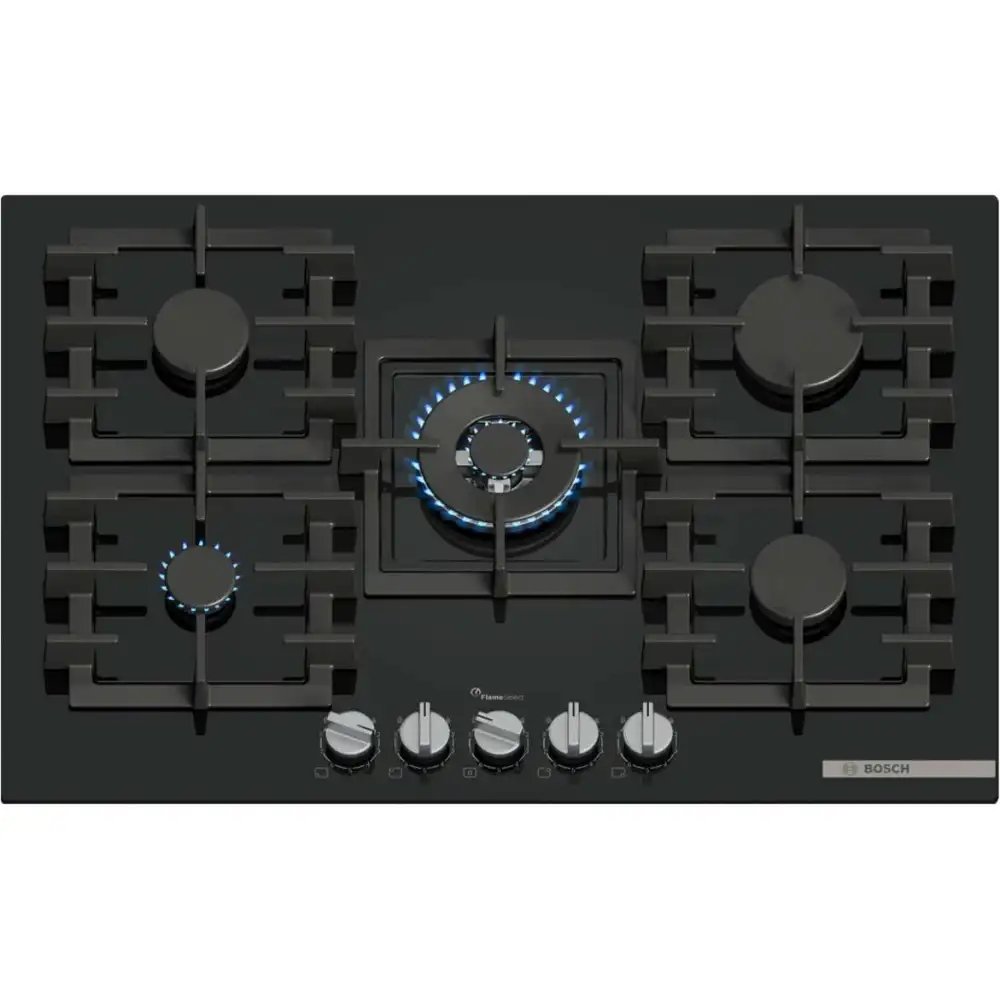 Bosch PPQ7A6I40Y: כיריים גז בוש 75 ס״מ, 5 מבערים, עם FlameSelect | יבואן רשמי-משלוח מהיר