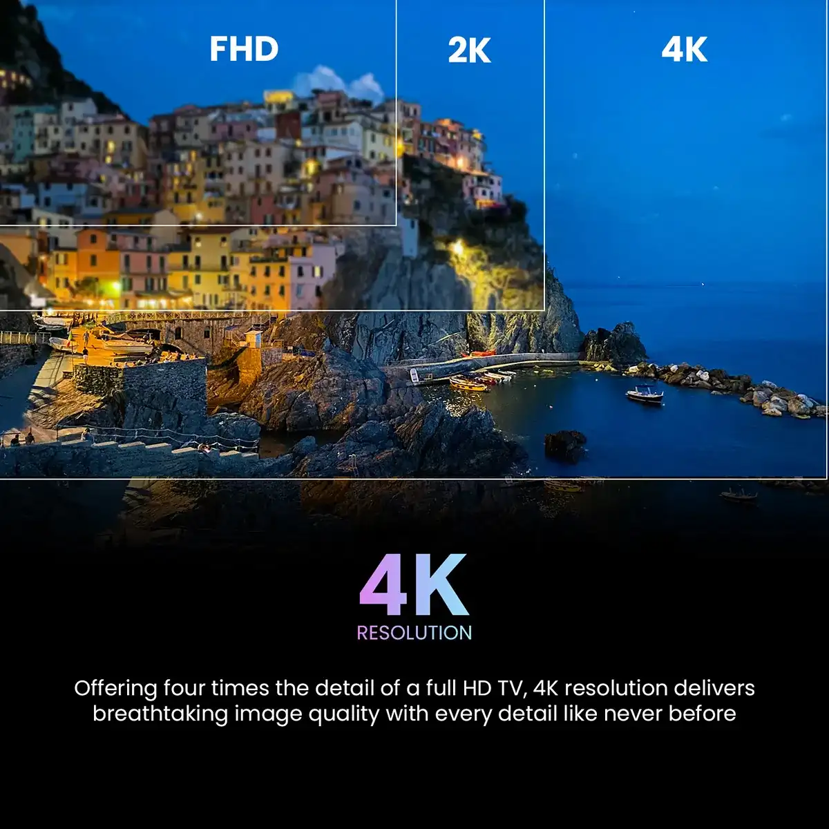 Haier H55M80FUX - טלוויזיה חכמה 55 אינץ' QD-Mini LED 4K עם סאונד מבית KEF | יבואן רשמי – תמונה 5