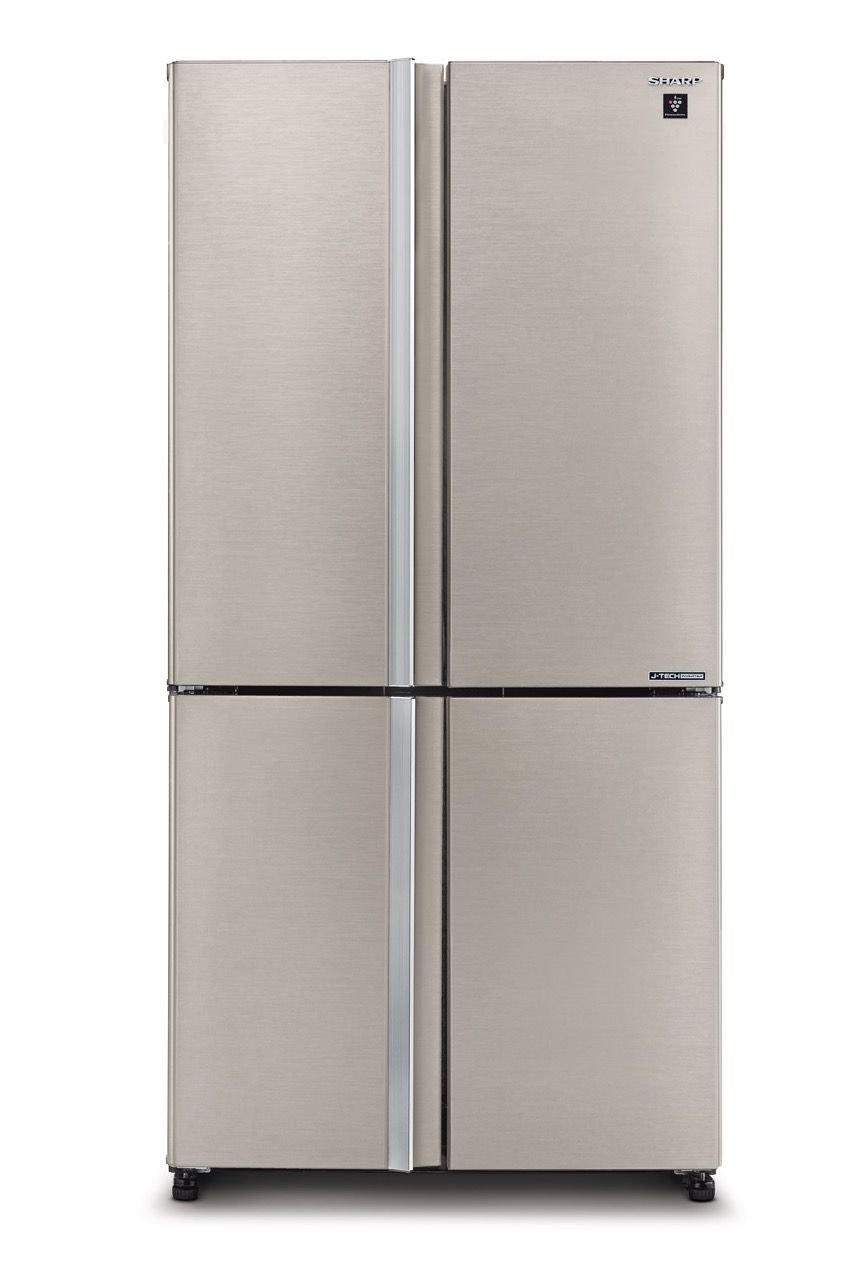 מקרר שארפ 4 דלתות מקפיא תחתון Sharp SJ-9260 בנפח 607 ליטר אינוורטר No Frost כסוף עם פיקוד שבת - יבואן רשמי | משלוח מהיר