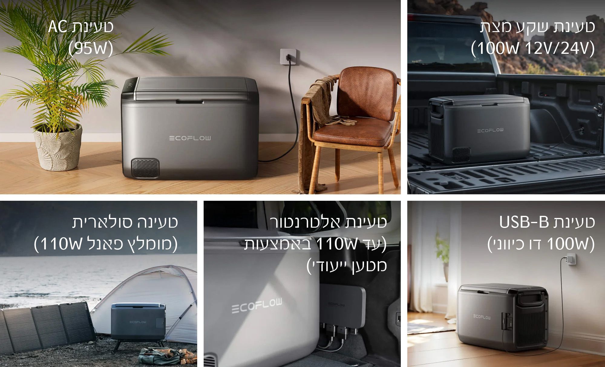 ECOFLOW GLACIER CLASSIC 35L - מקרר/מקפיא נייד נטען | יבואן רשמי – תמונה 9