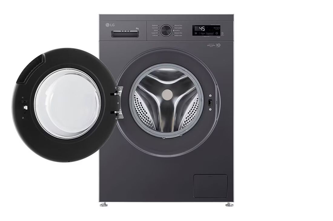 LG F4X1009NMB מכונת כביסה 9 ק״ג – הנעה ישירה, קיטור ו-1400 סל"ד – תמונה 2