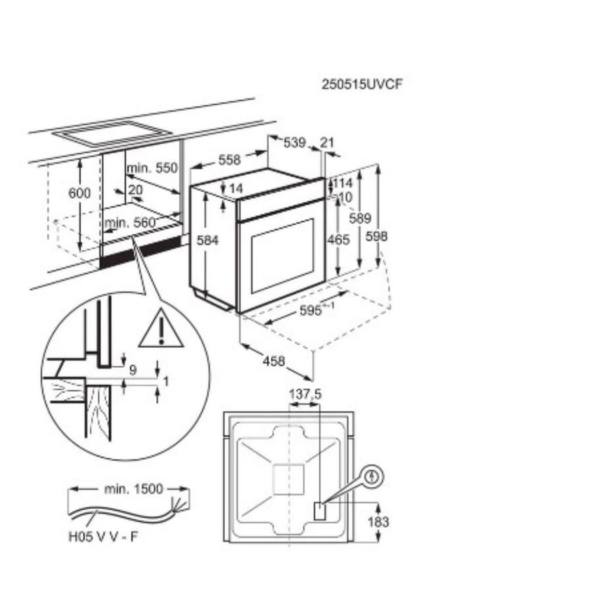 תנור בנוי Electrolux KOFEC40BK – בנפח 65 ליטר עם SurroundCook וניקוי קטליטי – תמונה 2