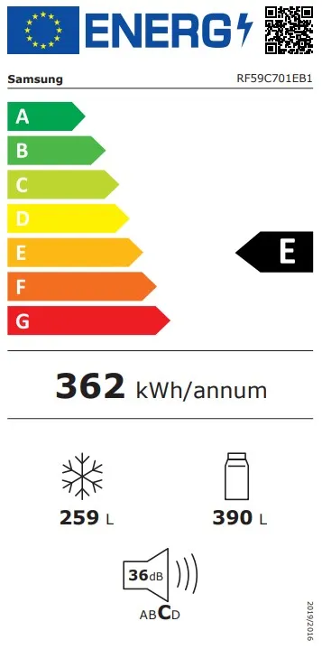 מקרר 4 דלתות Samsung RF59C701EB1 – נפח 649 ליטר בגימור Black Elegant | יבואן רשמי – תמונה 5