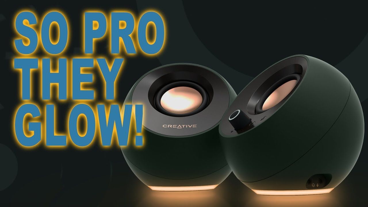 רמקולים למחשב Creative Pebble PRO קריאייטיב עוצמתיים עם תאורת RGB וחיבור USB-C שחור יבואן רשמי – תמונה 3