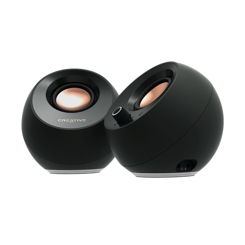 רמקולים למחשב Creative Pebble PRO קריאייטיב עוצמתיים עם תאורת RGB וחיבור USB-C שחור יבואן רשמי – תמונה 9
