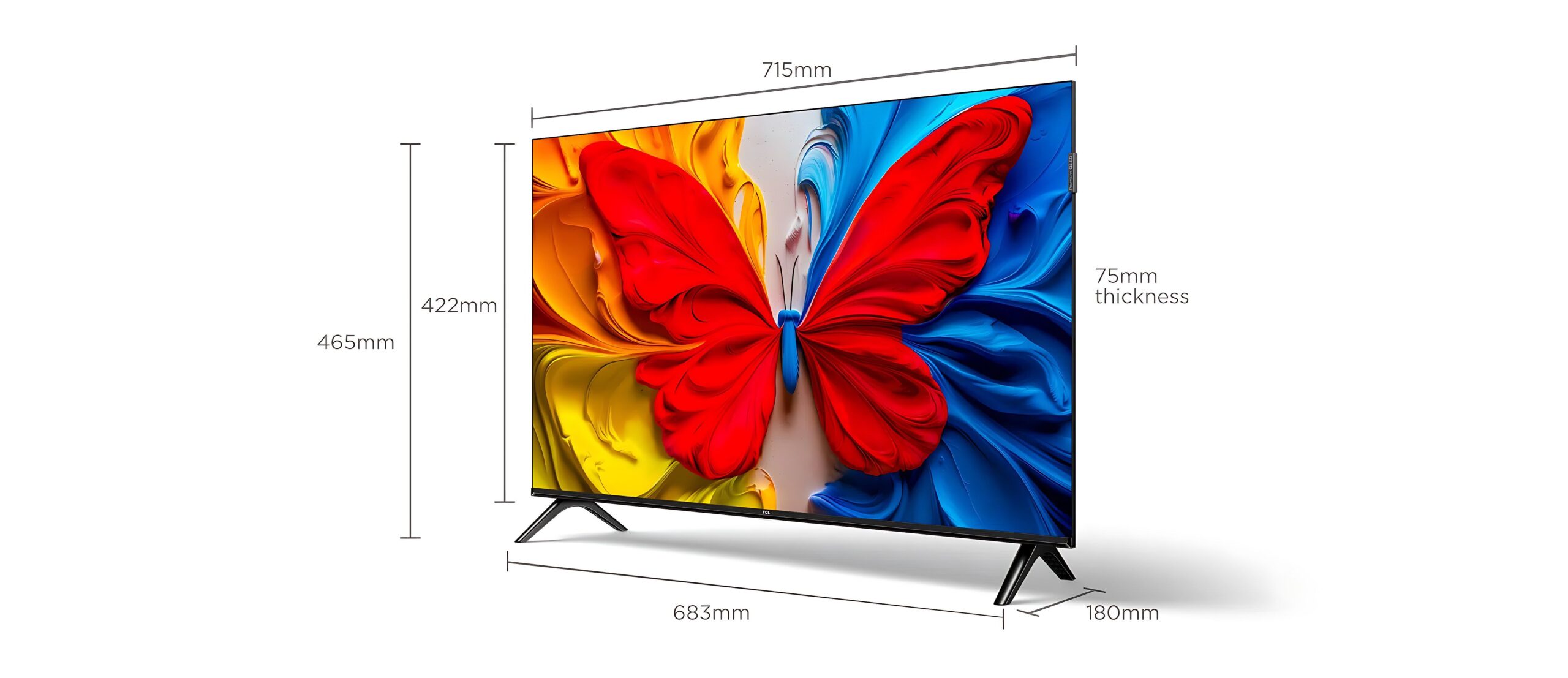 טלוויזיה חכמה 32 אינץ' TCL 32S5K מסך QLED FHD עם Google TV | יבואן רשמי-משלוח מהיר – תמונה 2