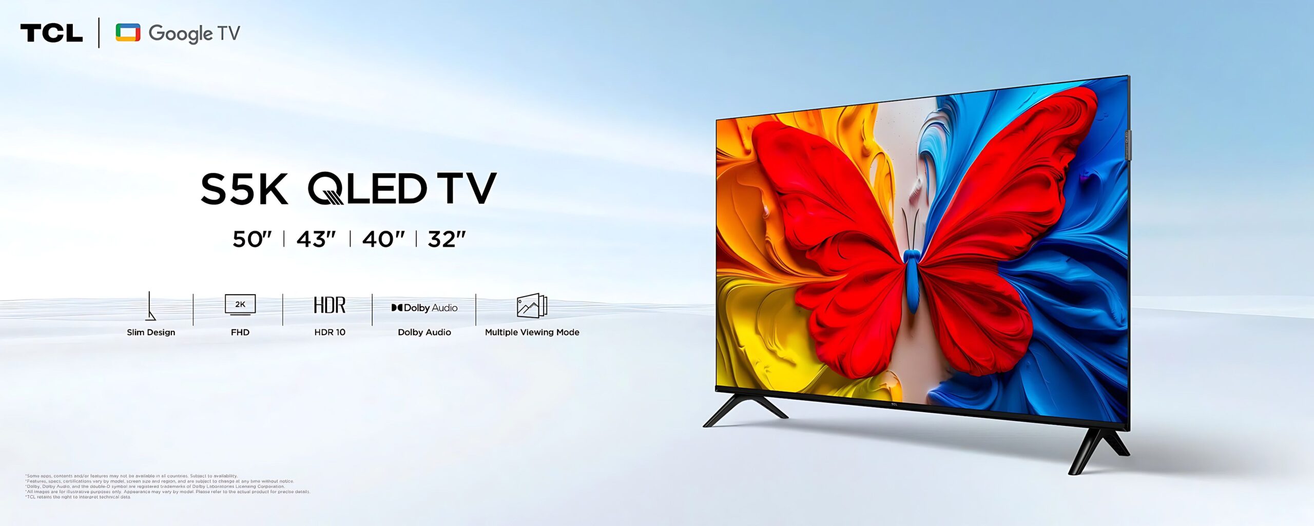 טלוויזיה חכמה 32 אינץ' TCL 32S5K מסך QLED FHD עם Google TV | יבואן רשמי-משלוח מהיר – תמונה 5