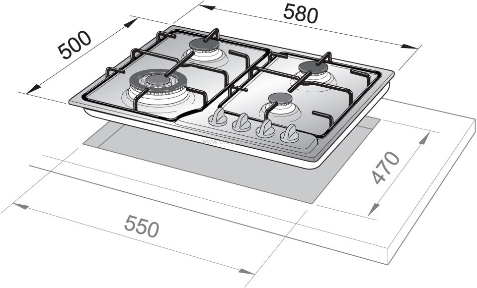 כיריים Delonghi דגם NDG69 – תמונה 5