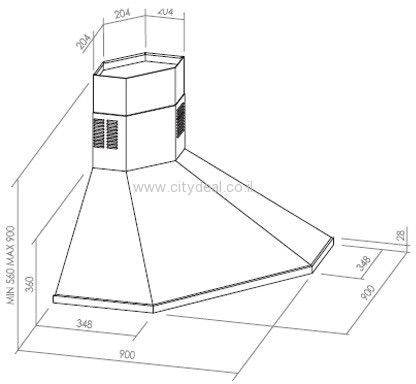 קולט אדים Delonghi דגם CHC1003 יבואן רשמי – תמונה 2