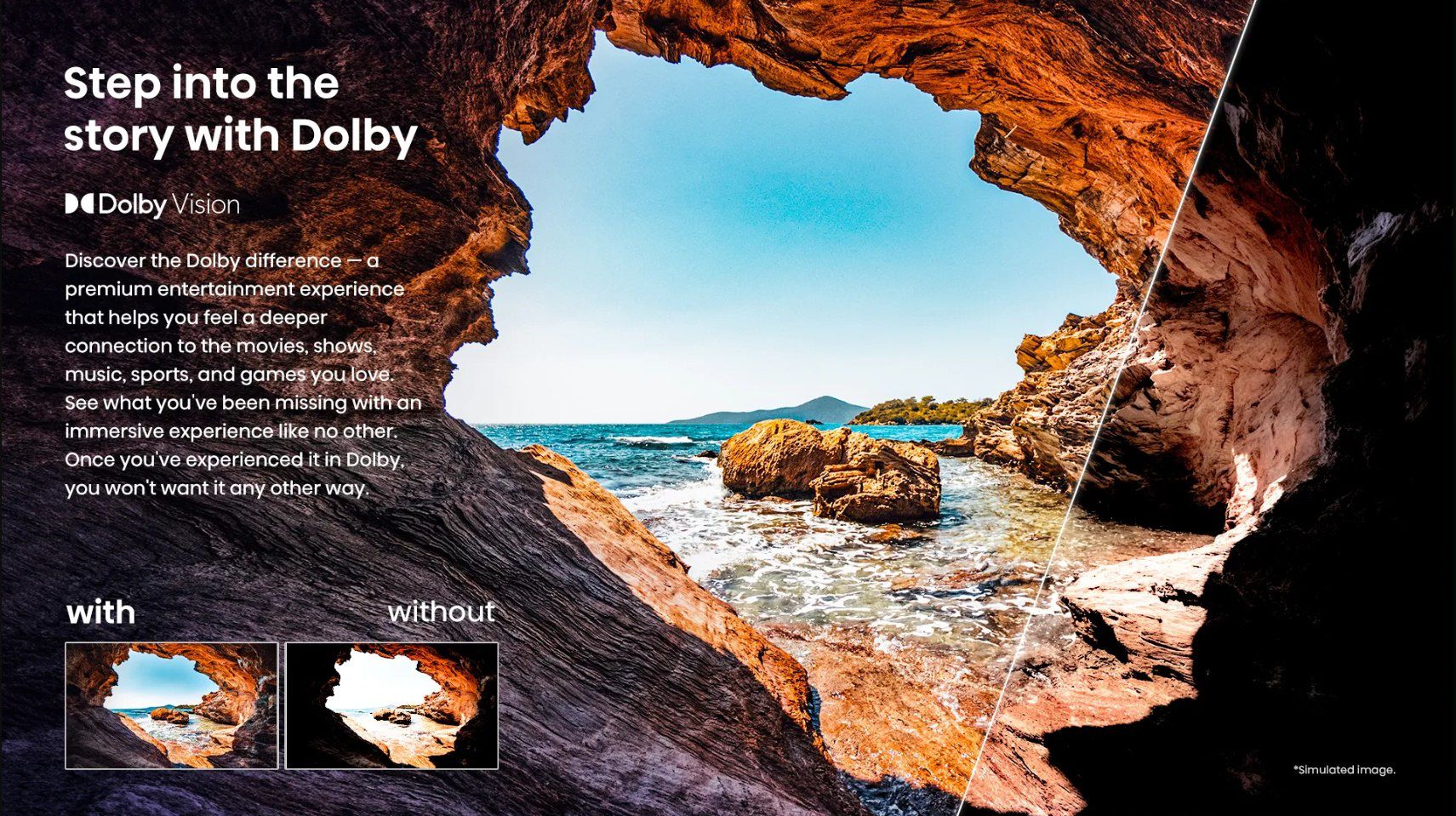 Hisense 50A69N טלוויזיה חכמה 50 אינץ' 4K UHD Smart TV - עם Dolby Vision™ ו-DTS Virtual:X – תמונה 2