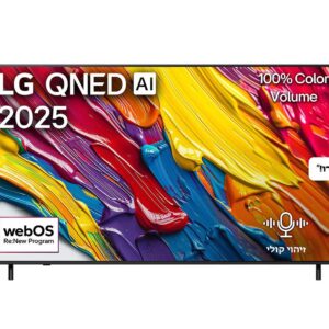 LG 55QNED82A6A טלוויזיה חכמה 55 אינץ' QNED 4K עם AI Magic remote‏, HDR10 ו-webOS25 ‏2025 - יבואן רשמי | משלוח מהיר