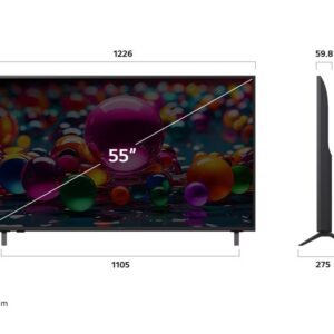 LG 55UA85006LA טלוויזיה חכמה 55 אינץ' UHD AI UA85 4K | יבואן רשמי
