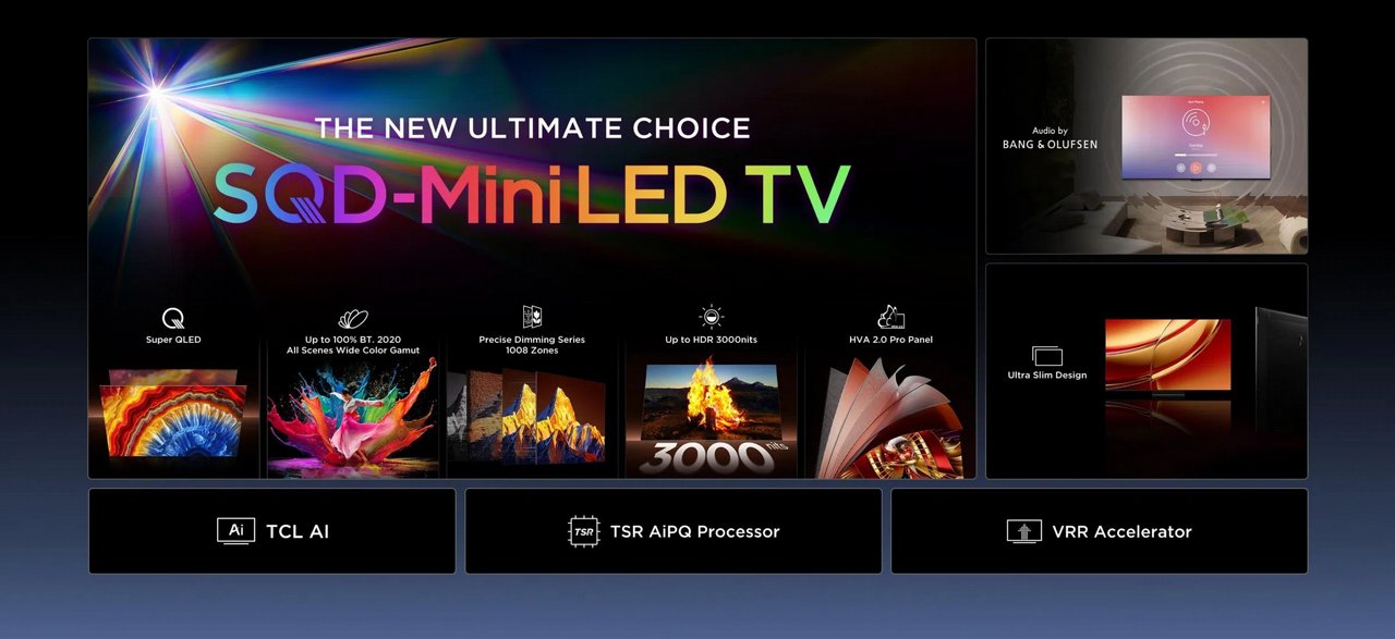 טלוויזיה חכמה TCL 65C8L מסך 65 אינץ' 4K SQD-Mini LED בקצב רענון 144Hz עם Google TV | יבואן רשמי-משלוח מהיר – תמונה 9