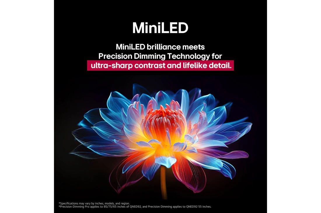 LG 75QNED93A6A טלוויזיה חכמה 75 אינץ' QNED evo MiniLED 4K | יבואן רשמי-משלוח מהיר – תמונה 5