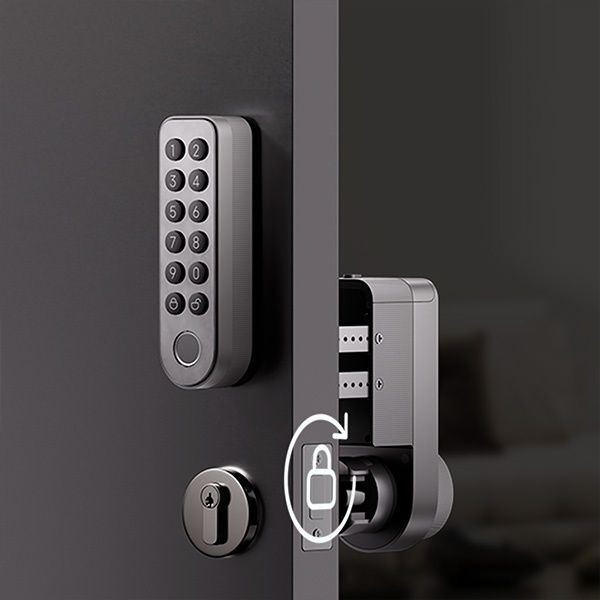 מנעול דלת חכם Xiaomi Self-Install Smart Lock שיאומי עם לוח מקשים וזיהוי טביעת אצבע | יבואן רשמי – תמונה 6