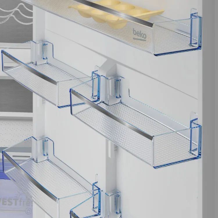 BEKO BCNE400E50SHN - מקרר אינטגרלי מקפיא תחתון 370 ליטר בקו | יבואן רשמי – תמונה 3