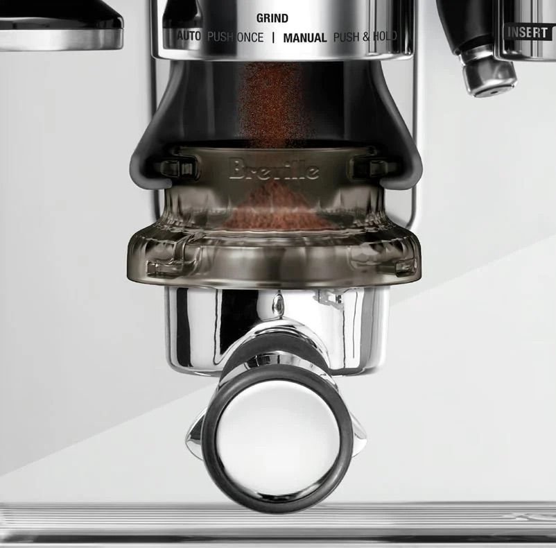 (Breville Barista Express BES875(BTR - מכונת אספרסו עם מטחנה מובנית, 18 דרגות טחינה, בקרת טמפרטורה מדויקת ולחץ חליטה מקצועי 15 בר | יבואן רשמי | משלוח מהיר – תמונה 2