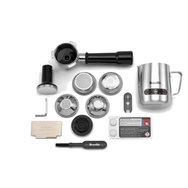 (Breville Barista Express BES875(BTR - מכונת אספרסו עם מטחנה מובנית, 18 דרגות טחינה, בקרת טמפרטורה מדויקת ולחץ חליטה מקצועי 15 בר | יבואן רשמי | משלוח מהיר – תמונה 5