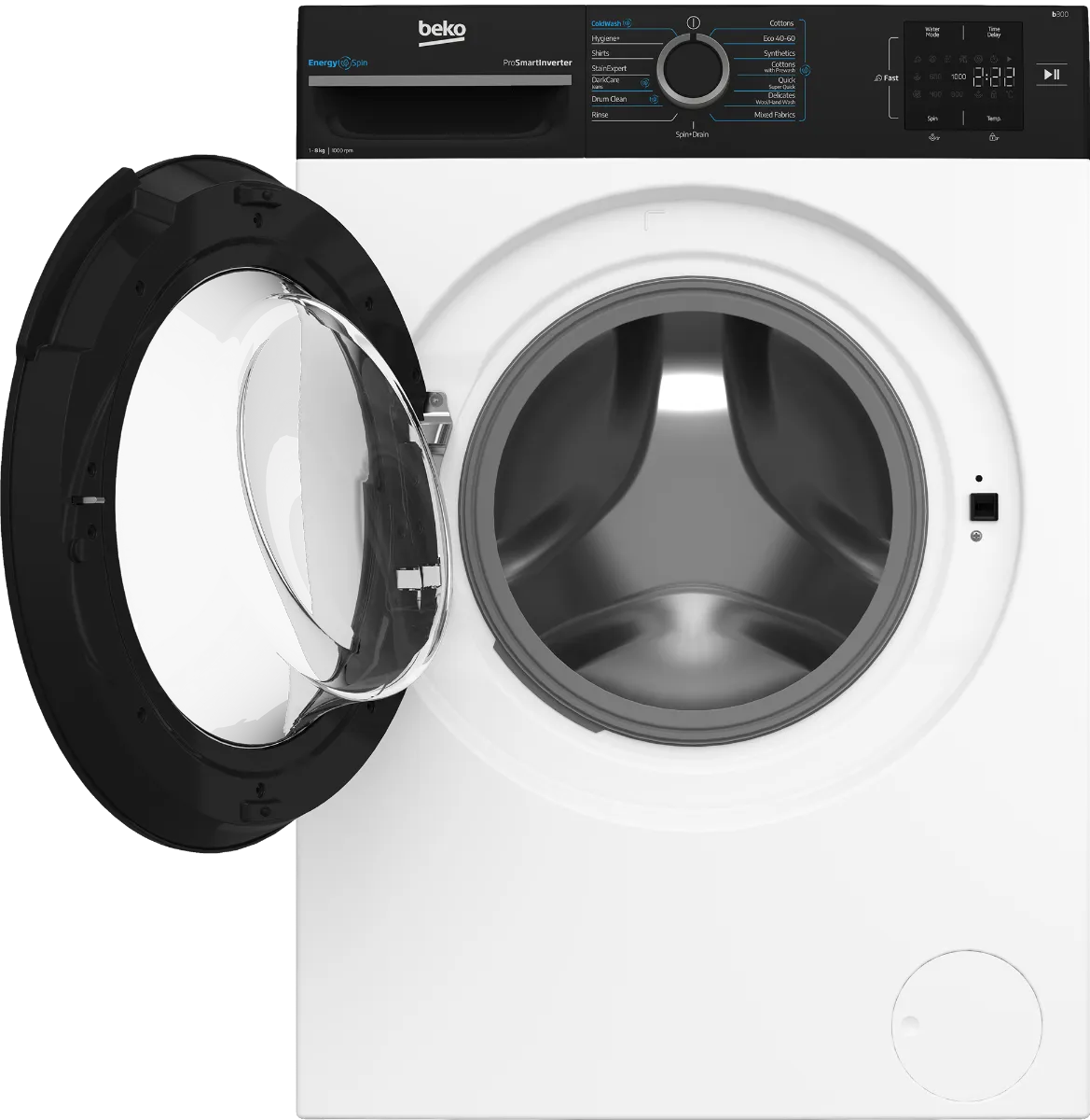 BEKO BK8120UM- מכונת כביסה פתח קדמי 8 ק"ג לבנה בקו | יבואן רשמי – תמונה 4