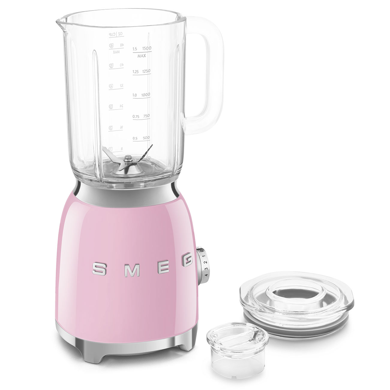 SMEG BLF03PKEU – בלנדר רטרו 800W עם קנקן Tritan בנפח 1.5 ל' סמג בצבע ורוד – תמונה 3