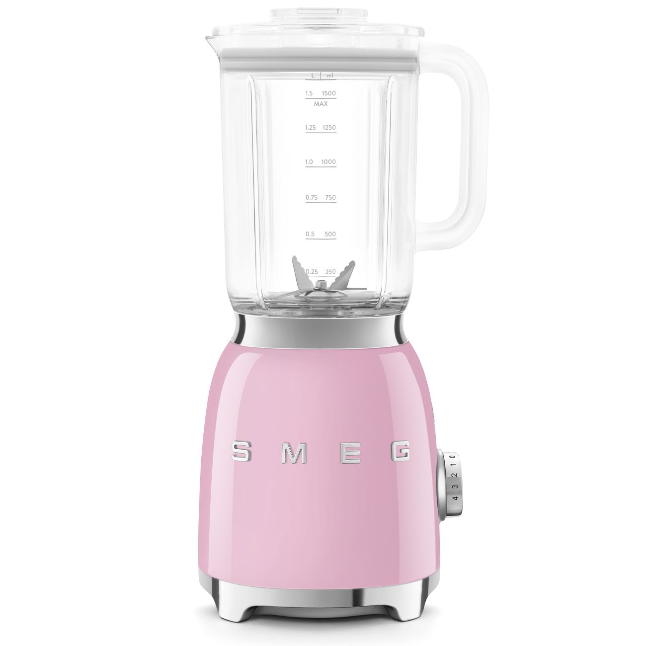 SMEG BLF03PKEU – בלנדר רטרו 800W עם קנקן Tritan בנפח 1.5 ל' סמג בצבע ורוד – תמונה 5