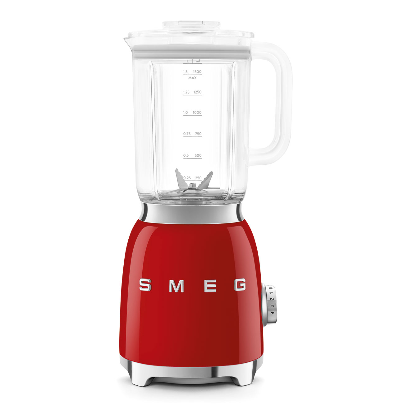 SMEG BLF03RDEU – בלנדר רטרו 800W עם קנקן Tritan בנפח 1.5 ל' סמג בצבע אדום – תמונה 5