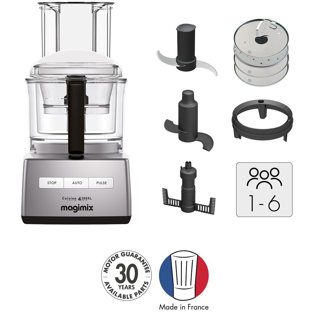Magimix CS4200JCMXL Premium: מעבד מזון מג'ימיקס מקצועי בצבע כרום מט | יבואן רשמי | משלוח מהיר – תמונה 6