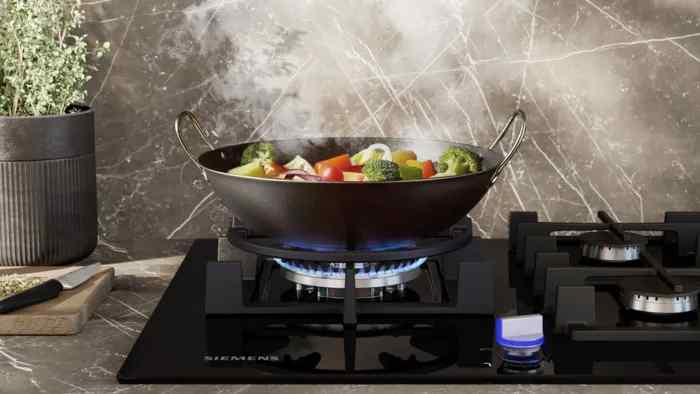 Siemens EP7A6QI40Y – כיריים גז iQ500 רחבות 75 ס״מ זכוכית שחורה עם מבער ווק עוצמתי יבואן רשמי | משלוח מהיר – תמונה 5