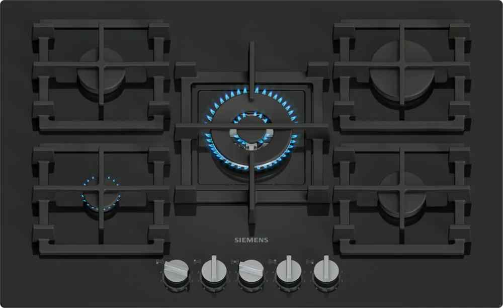Siemens EP7A6QI40Y – כיריים גז iQ500 רחבות 75 ס״מ זכוכית שחורה עם מבער ווק עוצמתי יבואן רשמי | משלוח מהיר – תמונה 9