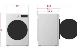 מכונת כביסה פתח קדמי LG F4WR513SBW – קיבולת 13 ק״ג עם AI DD ו־Steam | משלוח מהיר