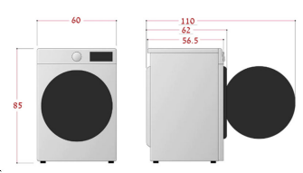 מכונת כביסה פתח קדמי LG F4WR513SBW – קיבולת 13 ק״ג עם AI DD ו־Steam | משלוח מהיר