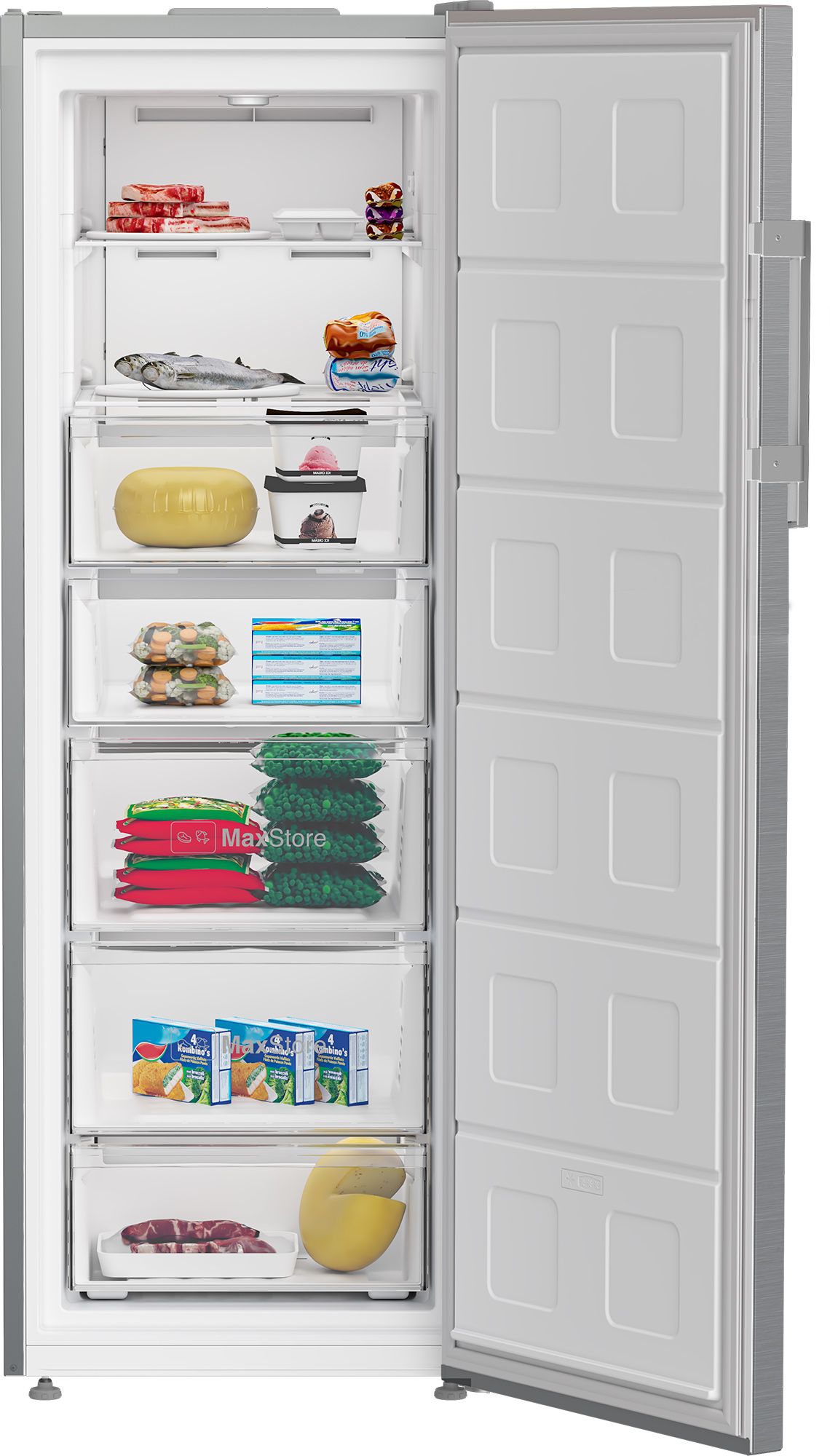 Blomberg FNT3676X- מקפיא 7 מגירות 260 ליטר גימור נירוסטה בלומברג | יבואן רשמי – תמונה 4