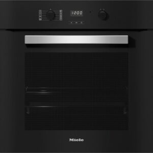 Miele H2457BP - תנור בנוי פירולטי 76 ליטר תוצרת גרמניה בצבע שחור עם ידית נירוסטה | יבואן רשמי