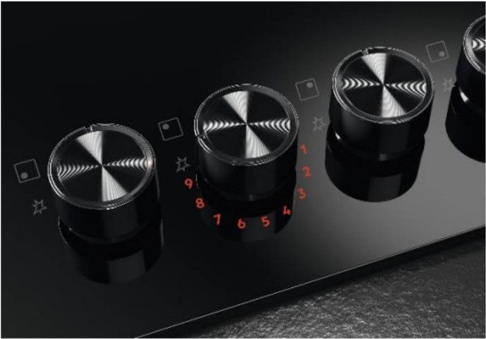 AEG HKB64341NB - כיריים גז 60 ס"מ זכוכית שחורה עם Step Power וטורבו ווק 3550W | יבואן רשמי – תמונה 3
