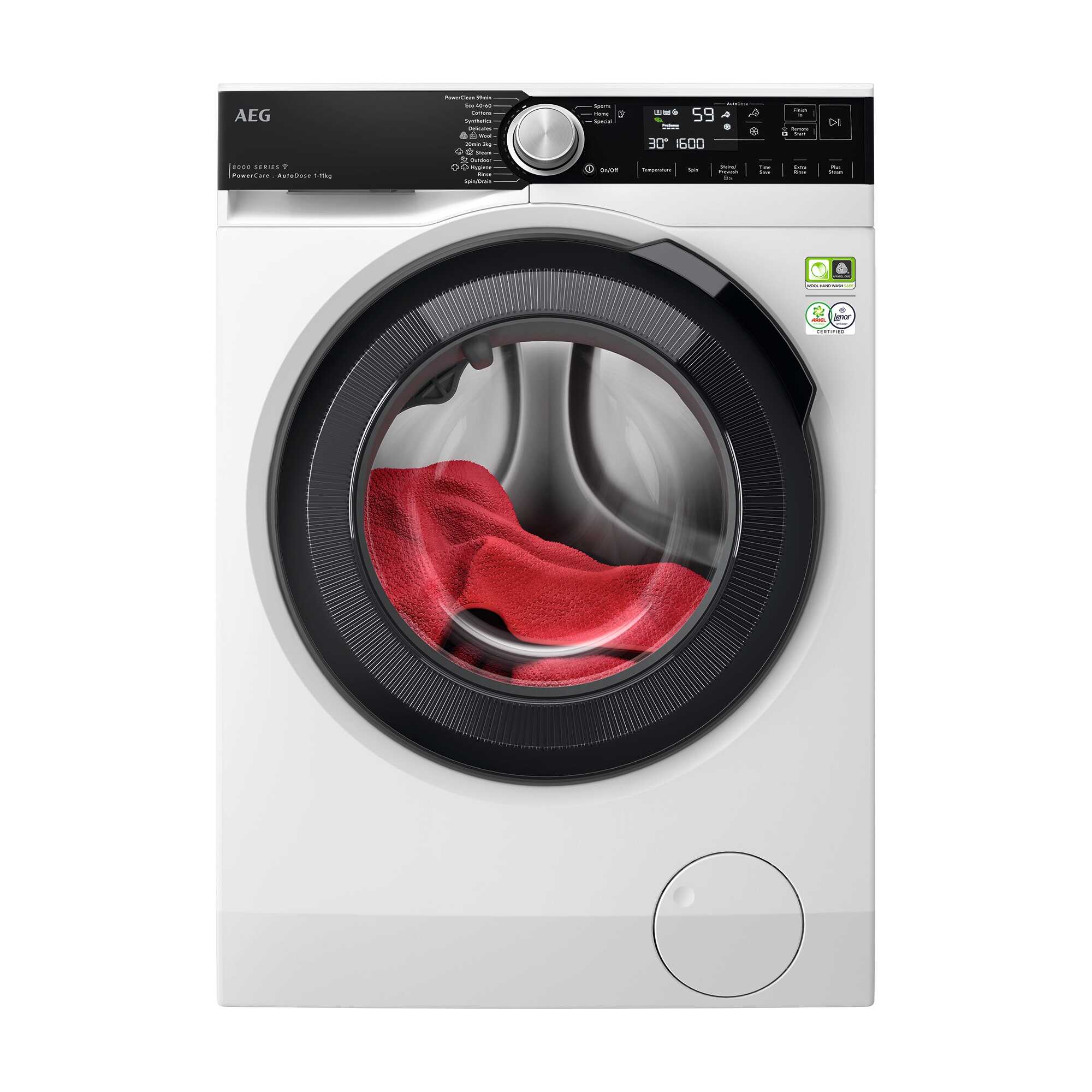 AEG LF83964QM - מכונת כביסה פרימיום 9 ק״ג עם PowerCare ו-1600 סל״ד | יבואן רשמי – תמונה 2