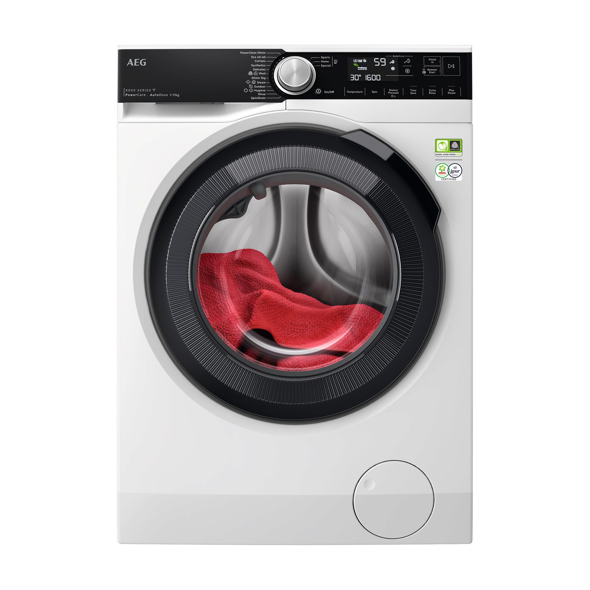 AEG LF85066QM - מכונת כביסה 10 ק״ג 1600 סל״ד AutoDose PowerCare מסדרת 8000 | יבואן רשמי – תמונה 2
