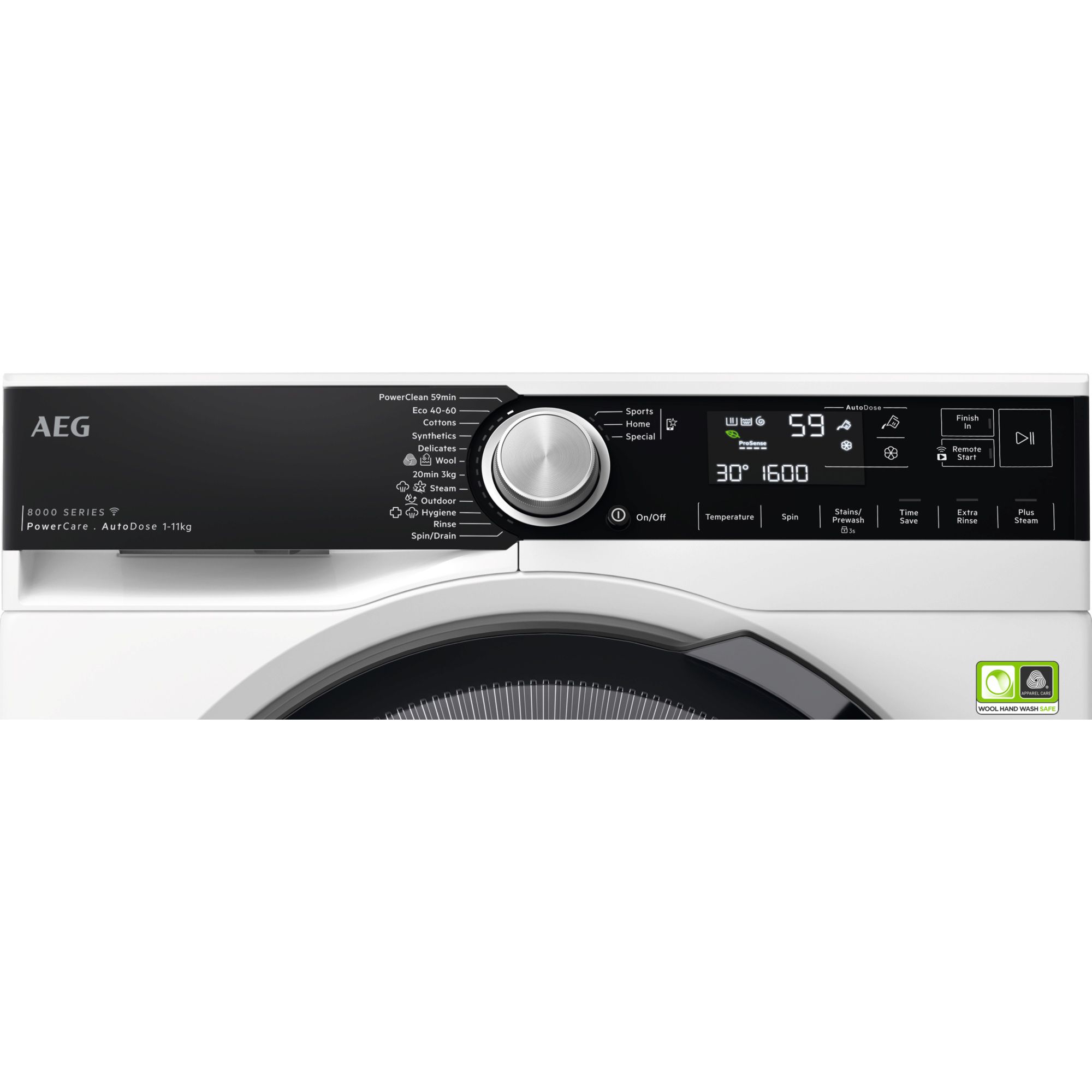 AEG LF85066QM - מכונת כביסה 10 ק״ג 1600 סל״ד AutoDose PowerCare מסדרת 8000 | יבואן רשמי – תמונה 3