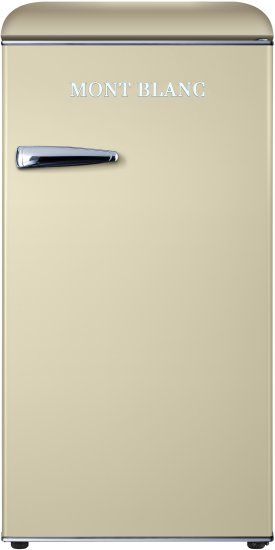 מקרר משרדי רטרו MONT BLANC MBR-190DF-BEJ בז שמנת 95 ליטר עם מקפיא - יבואן רשמי – תמונה 3