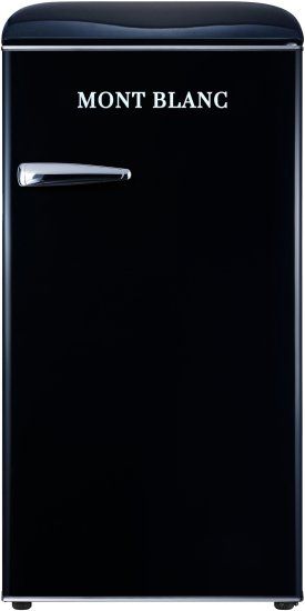 מקרר משרדי רטרו MONT BLANC MBR-190DF-BLK שחור 95 ליטר עם מקפיא - יבואן רשמי – תמונה 3