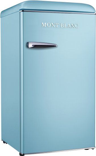 מקרר משרדי רטרו MONT BLANC MBR-190DF-BLU כחול 95 ליטר עם מקפיא - יבואן רשמי – תמונה 2