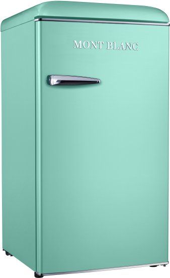 מקרר משרדי רטרו MONT BLANC MBR-190DF-PS פיסטוק 95 ליטר עם מקפיא - יבואן רשמי – תמונה 2