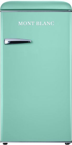 מקרר משרדי רטרו MONT BLANC MBR-190DF-PS פיסטוק 95 ליטר עם מקפיא - יבואן רשמי – תמונה 3