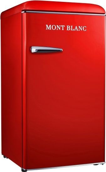 מקרר משרדי רטרו MONT BLANC MBR-190DF-RED אדום 95 ליטר עם מקפיא - יבואן רשמי