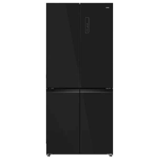 CHiQ MC-R4534GB – מקרר 4 דלתות 510 ליטר זכוכית שחורה NoFrost עם מקפיא תחתון | יבואן רשמי