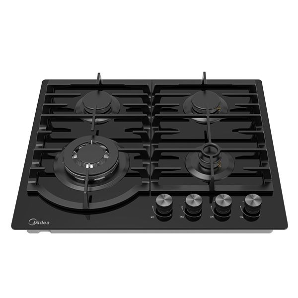 MIDEA MG60GH096ST1B-IL – כיריים גז 4 להבות מידאה זכוכית שחורה עם מבער טורבו | יבואן רשמי | משלוח מהיר – תמונה 3