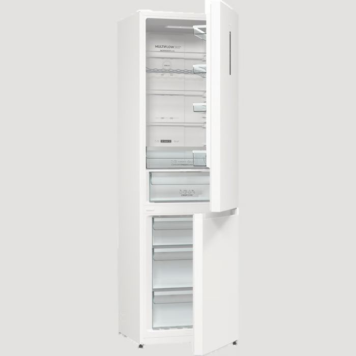 מקרר 2 דלתות מקפיא תחתון 331 ליטר Gorenje NRK6202AW4 גורנייה לבן NoFrost רוחב 60 ס"מ יבואן רשמי – תמונה 2