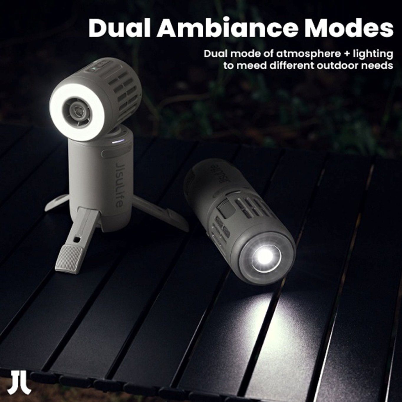 JISULIFE OUTDOOR ULTRA1 - מאוורר שטח עוצמתי נייד לקמפינג וטיולים, סוללה 13,500mAh ותאורת שטח | יבואן רשמי – תמונה 5