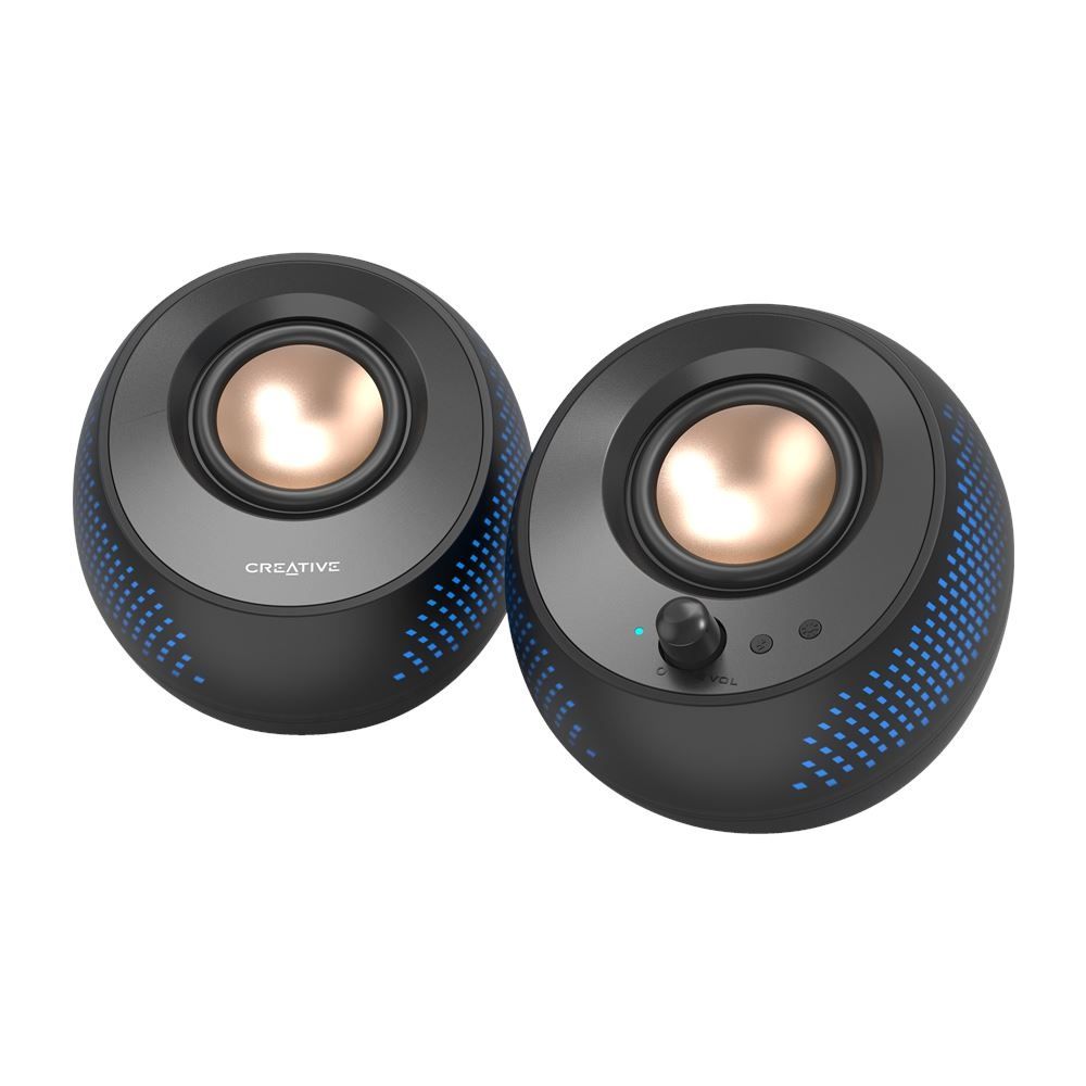 רמקולים למחשב Creative Pebble X עם תאורת RGB ועוצמת 60W לקונסולות וגיימינג קריאייטיב יבואן רשמי – תמונה 6