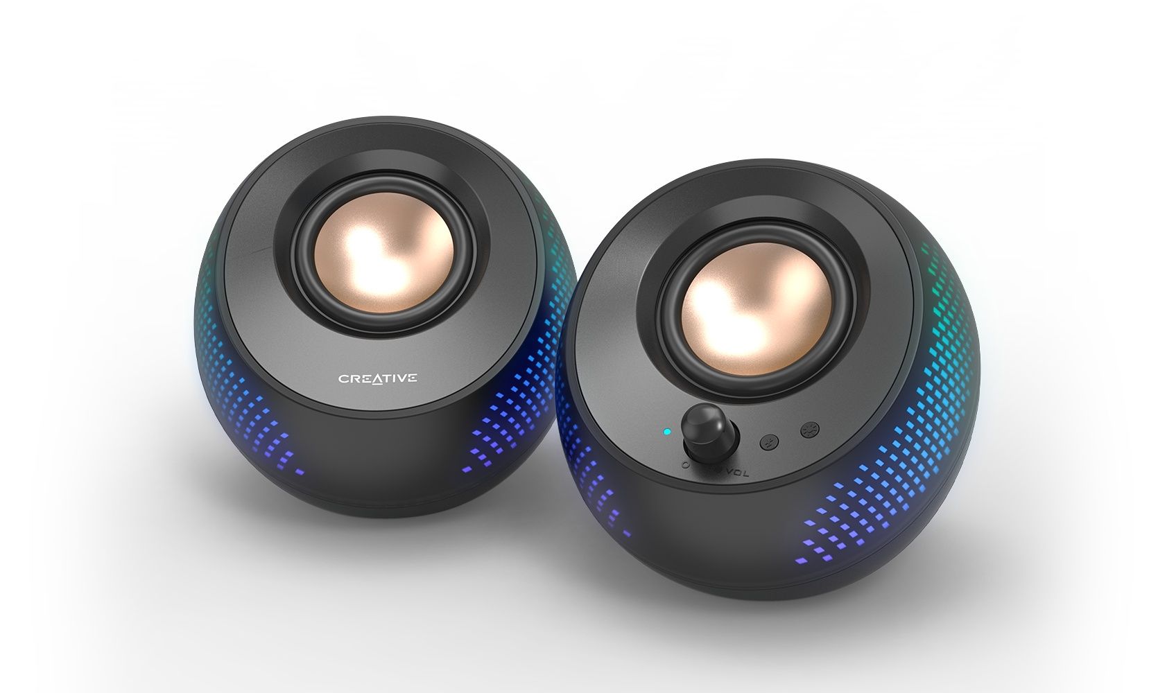 רמקולים למחשב Creative Pebble X עם תאורת RGB ועוצמת 60W לקונסולות וגיימינג קריאייטיב יבואן רשמי – תמונה 9